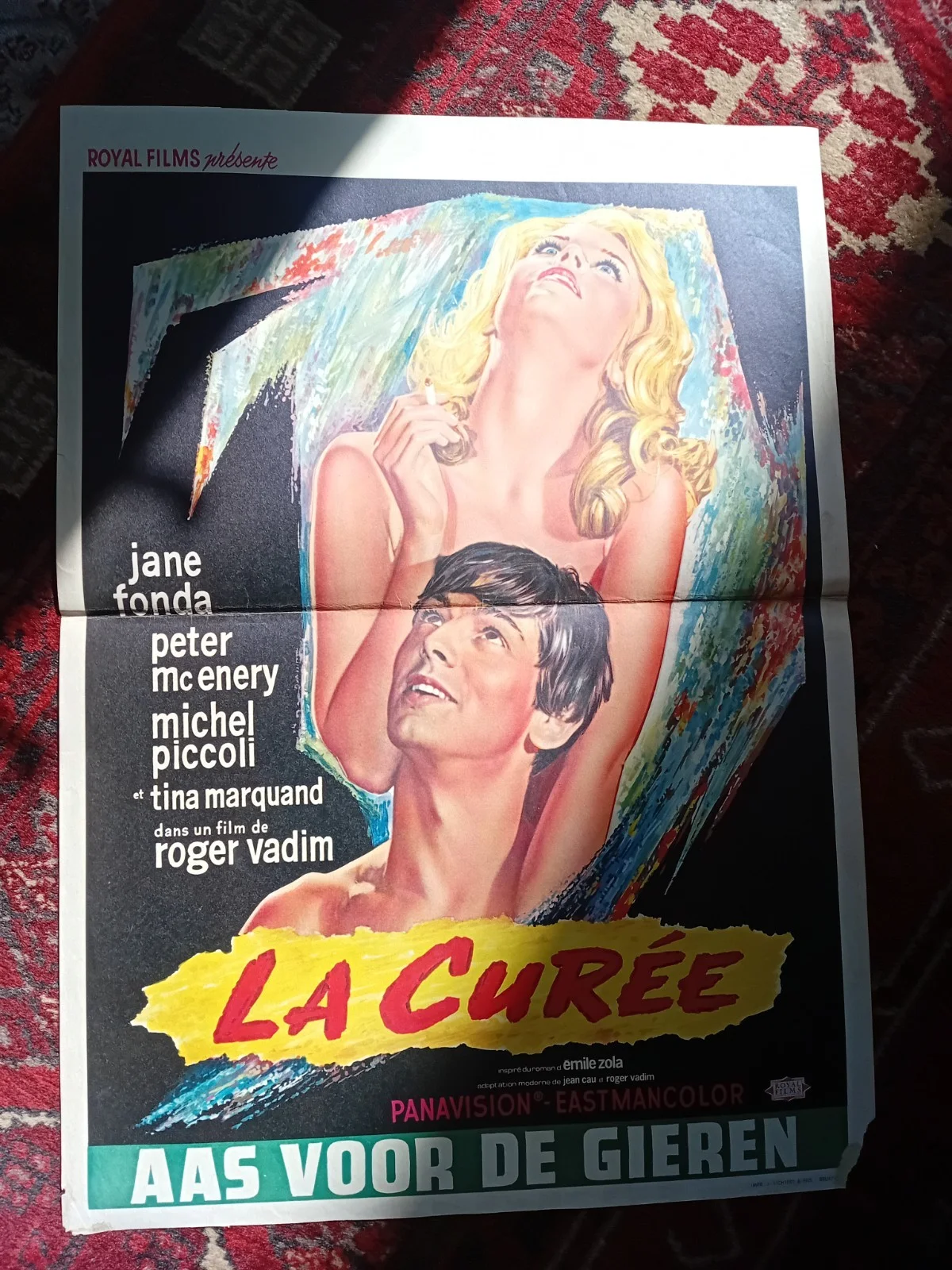 The Game Is Over [La Curée] 1966 Jane Fonda - Original Belgian Film Poster, image 2