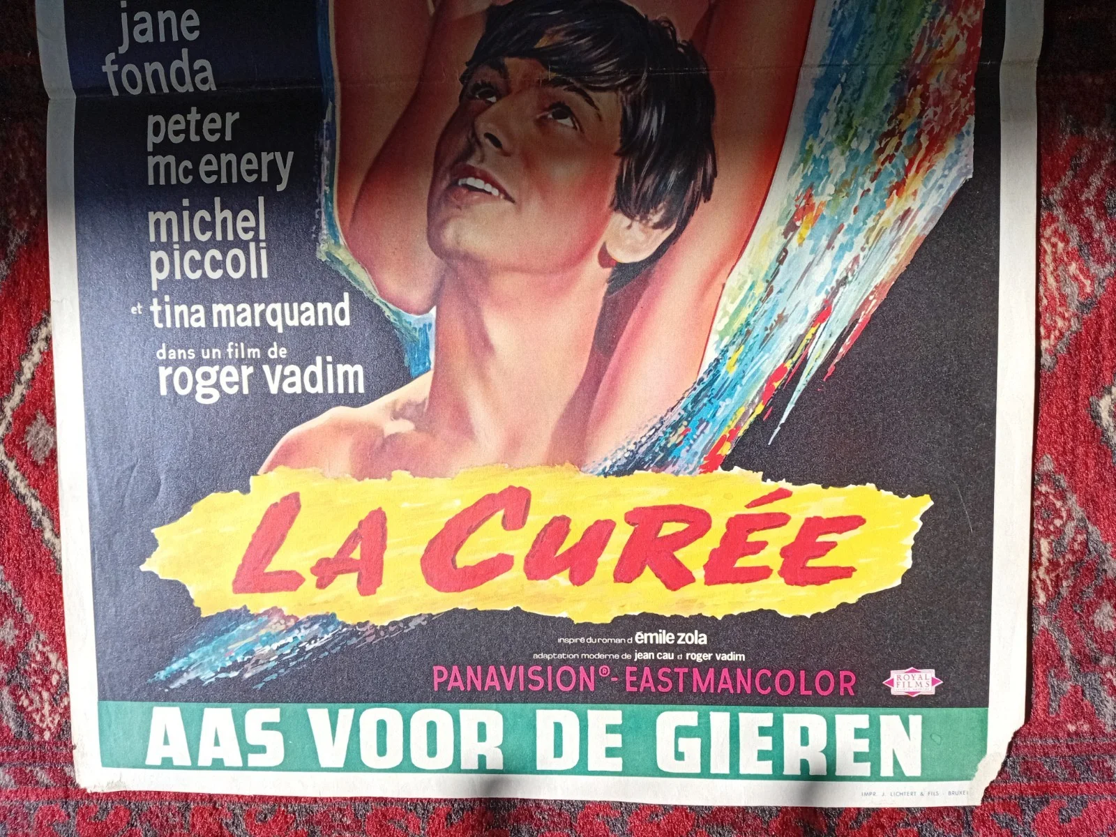 The Game Is Over [La Curée] 1966 Jane Fonda - Original Belgian Film Poster, image 5