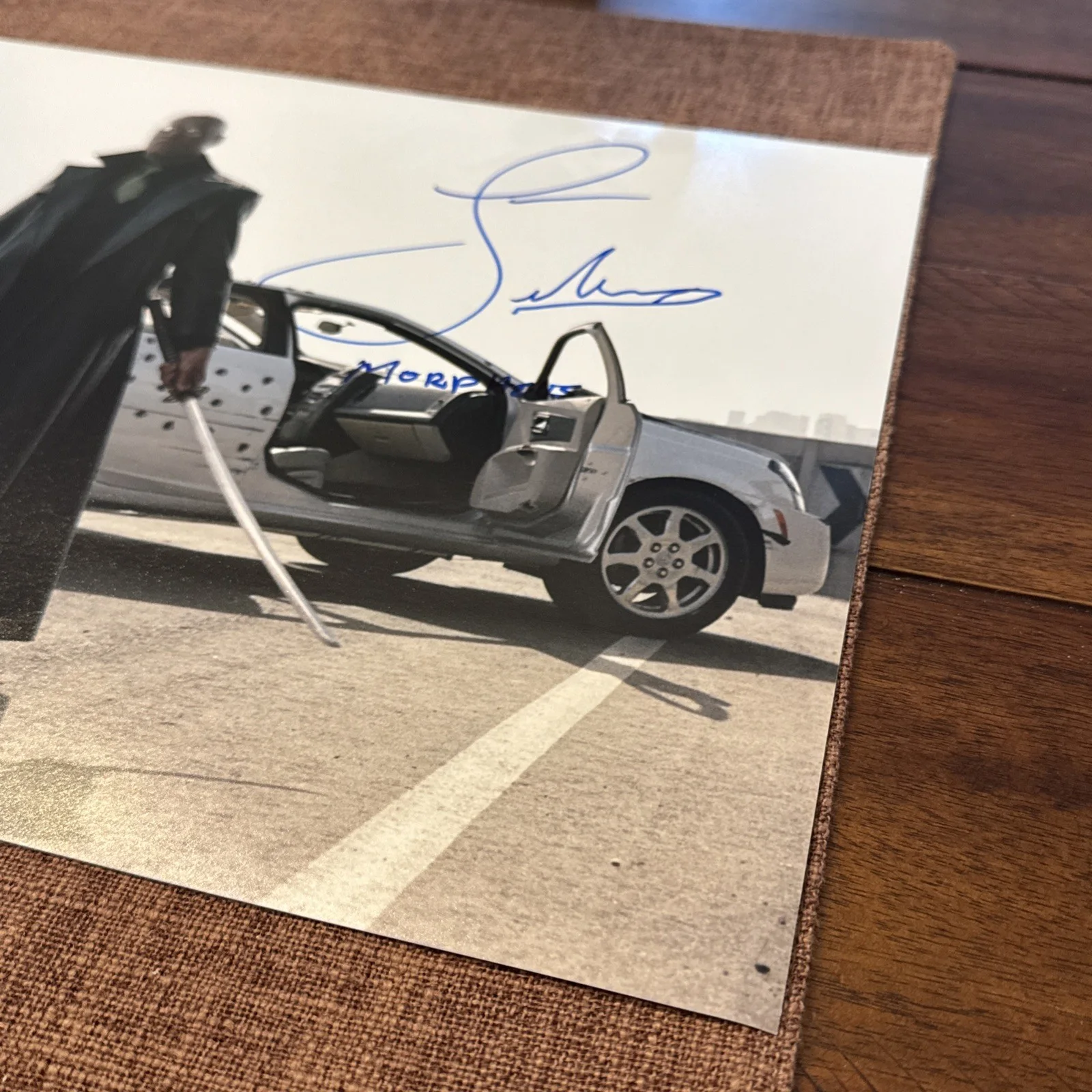 Laurence Fishburne — Laurence Fishburne Autographed The Matrix 11X14 Photograph Morpheus w/COA Holo !, image 3