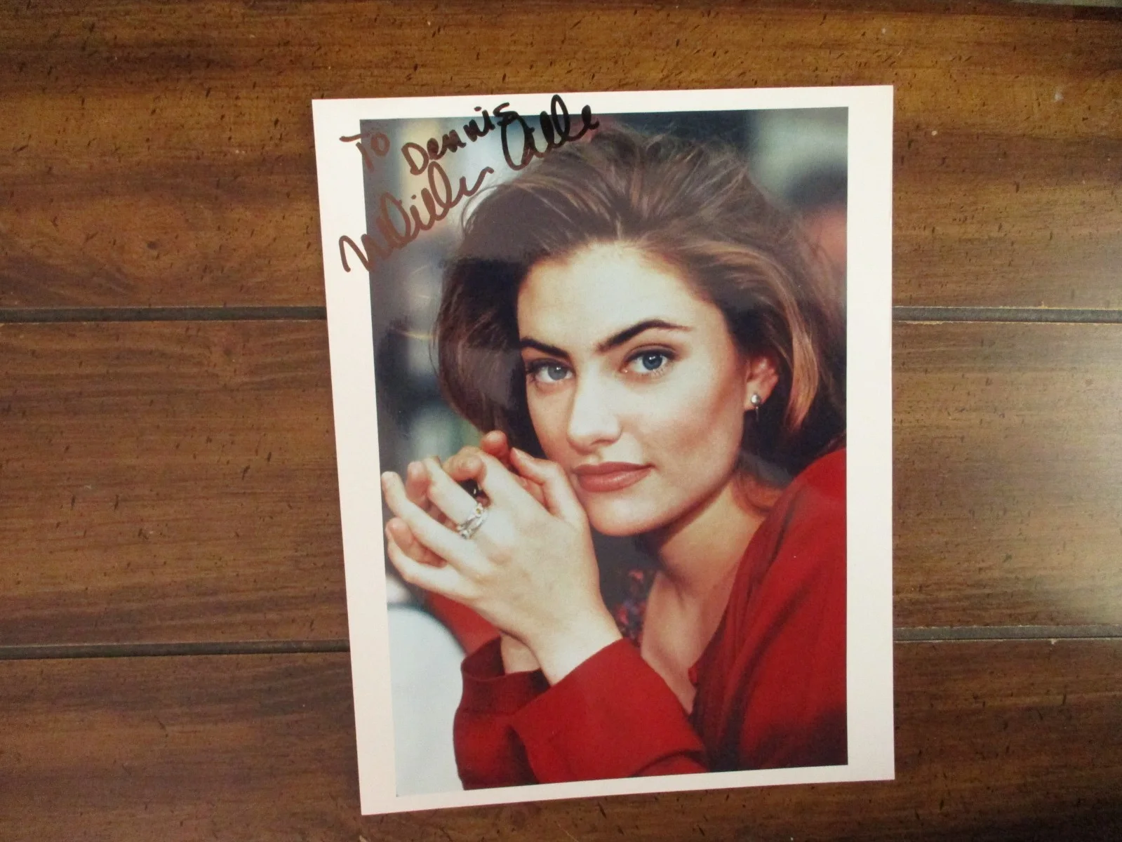 UNIDENTIFIED "Celebrity-Type" Signed 8 x 10 Glossy Color Photo & Page- Lot #53, изображение 2