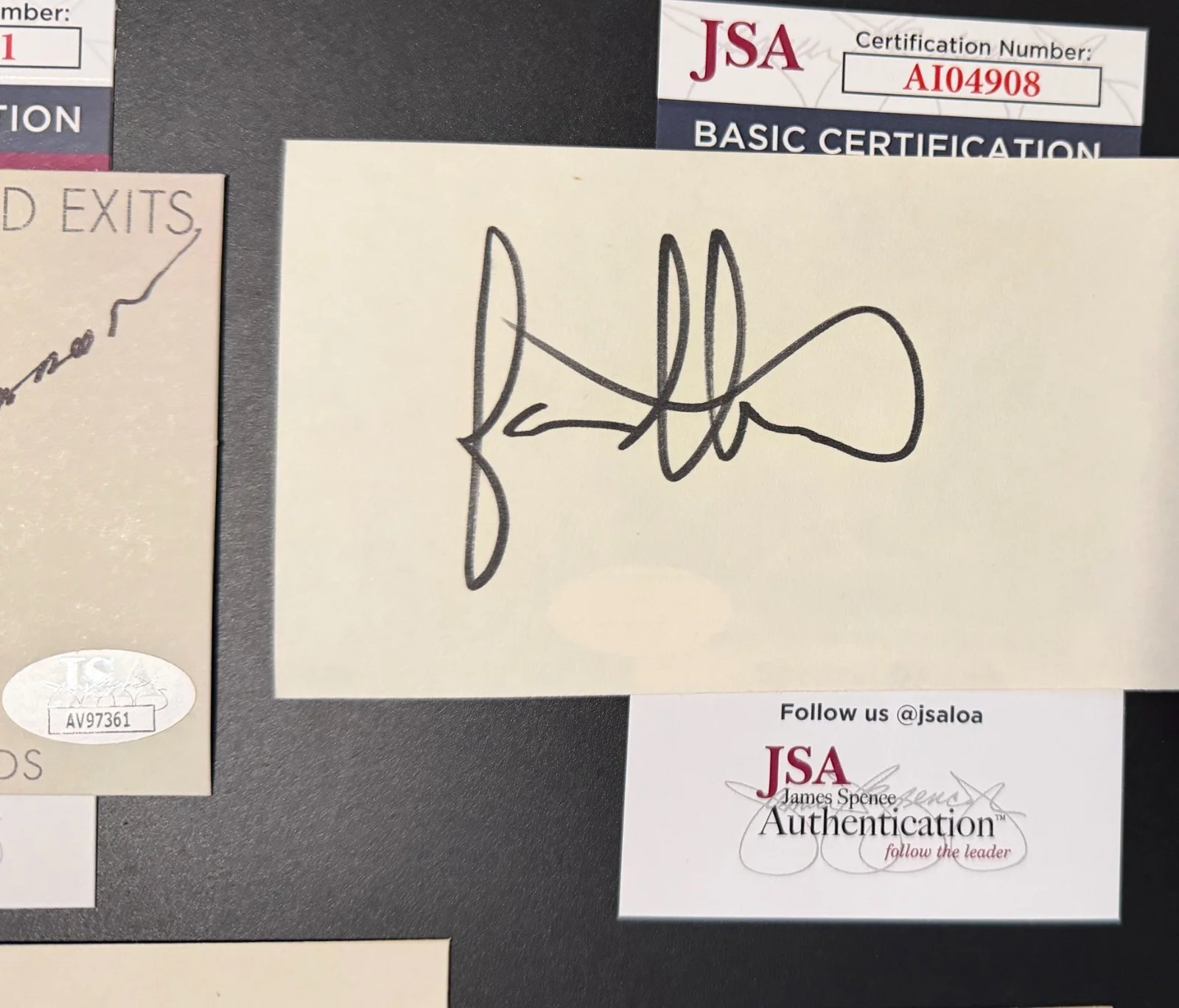 Seinfeld Epic Autograph Lot JSA Jerry Richards Alexander +7 Signed Cards, image 2