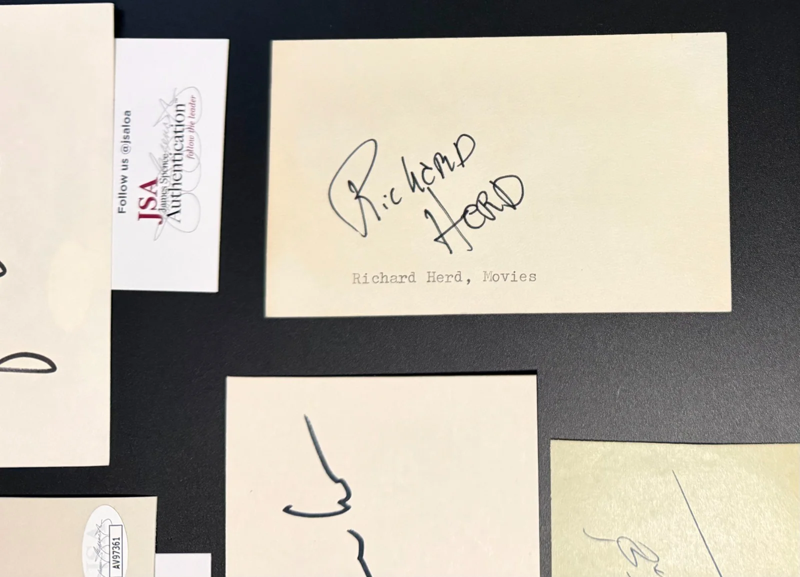 Seinfeld Epic Autograph Lot JSA Jerry Richards Alexander +7 Signed Cards, image 4