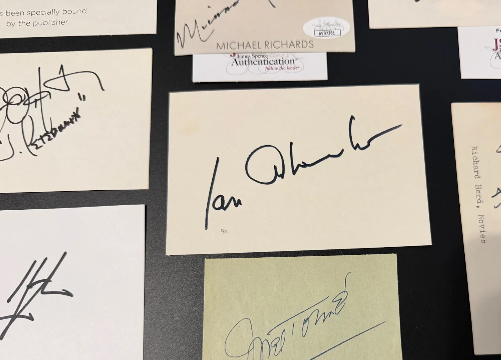 Seinfeld Epic Autograph Lot JSA Jerry Richards Alexander +7 Signed Cards, image 5