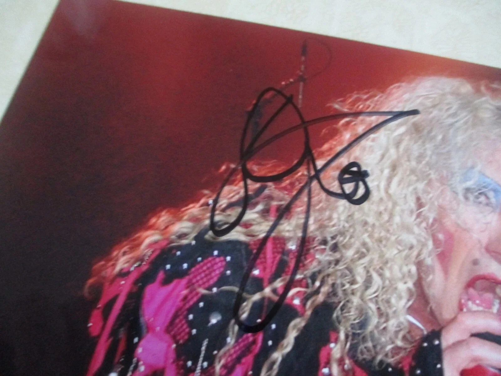 DEE SNIDER TWISTED SISTER AUTHENTIC AUTOGRAPHED/SIGNED 8X10 PHOTO, image 2