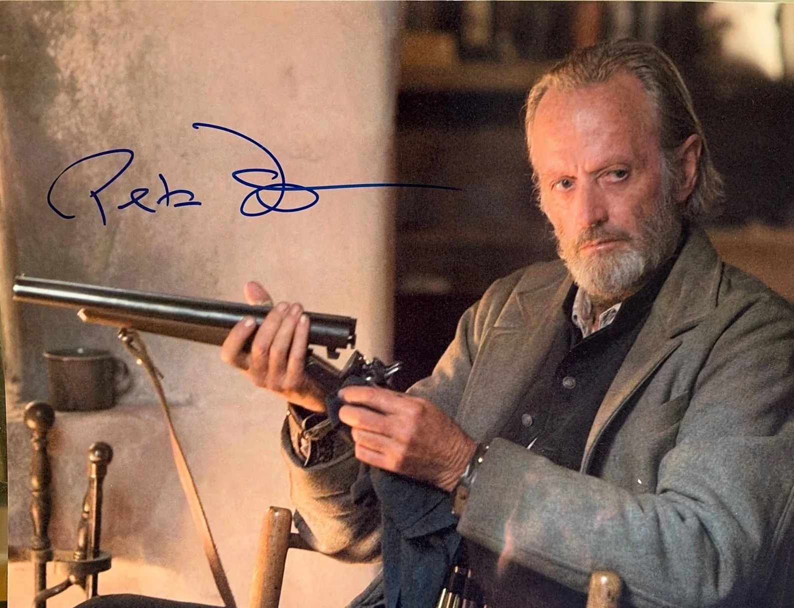 Peter Fonda — Peter Fonda 3:10 To Yuma SIGNED Oversized Photograph 11x14 Autograph