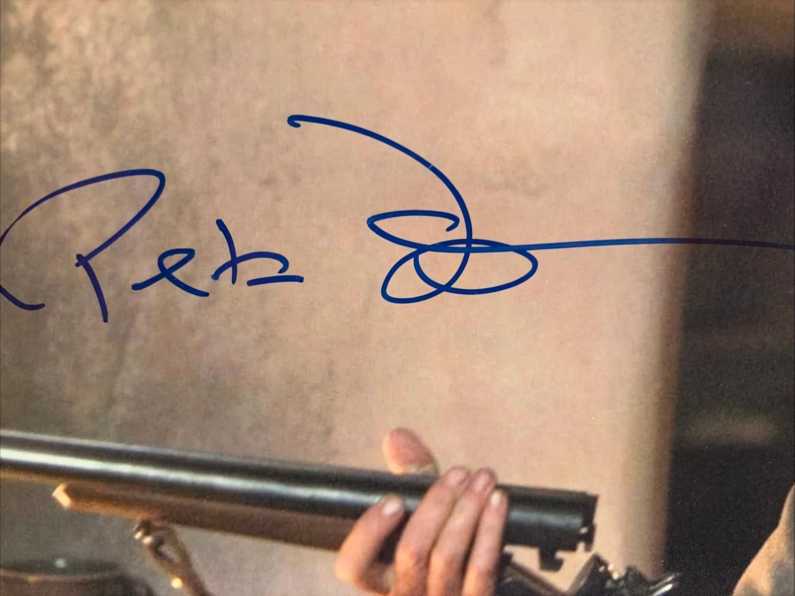 Peter Fonda — Peter Fonda 3:10 To Yuma SIGNED Oversized Photograph 11x14 Autograph, image 2
