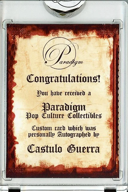Castulo Guerra — -THE USUAL SUSPECTS- CASTULO GUERRA Signed/Autograph/Auto Certified Movie Card, изображение 2
