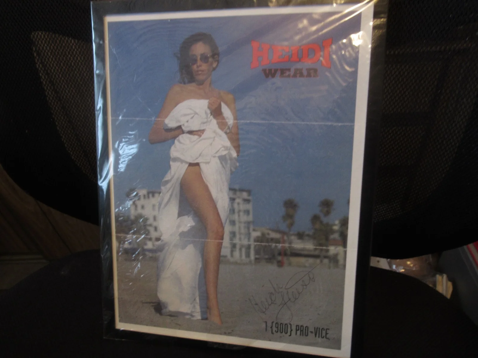 Heidi Fleiss Autographed Framed Heidi Wear Advertising Picture 8.5" x 11", image 4