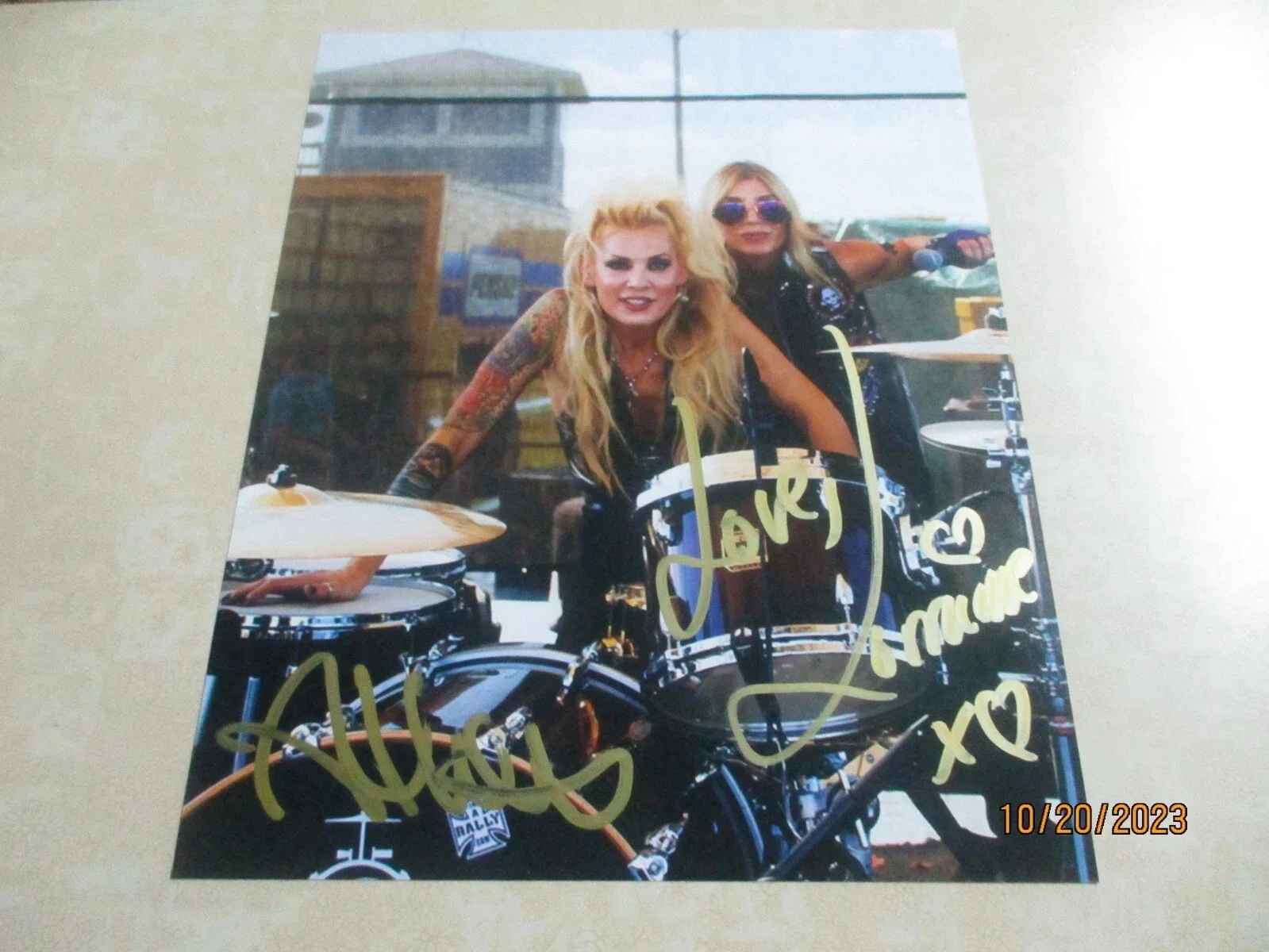 FEMME FATALE LORRAINE LEWIS ATHENA LEE AUTHENTIC SIGNED/AUTOGRAPHED 8X10 PHOTO, image 2
