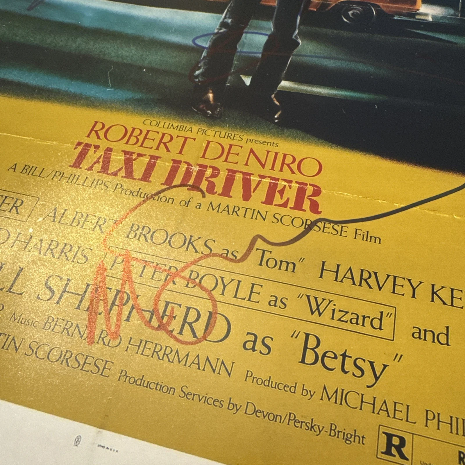 DUAL SIGNED DENIRO SCORSESE TAXI DRIVER 11x17 MOVIE PRINT AUTOGRAPHED w/COA !, изображение 4