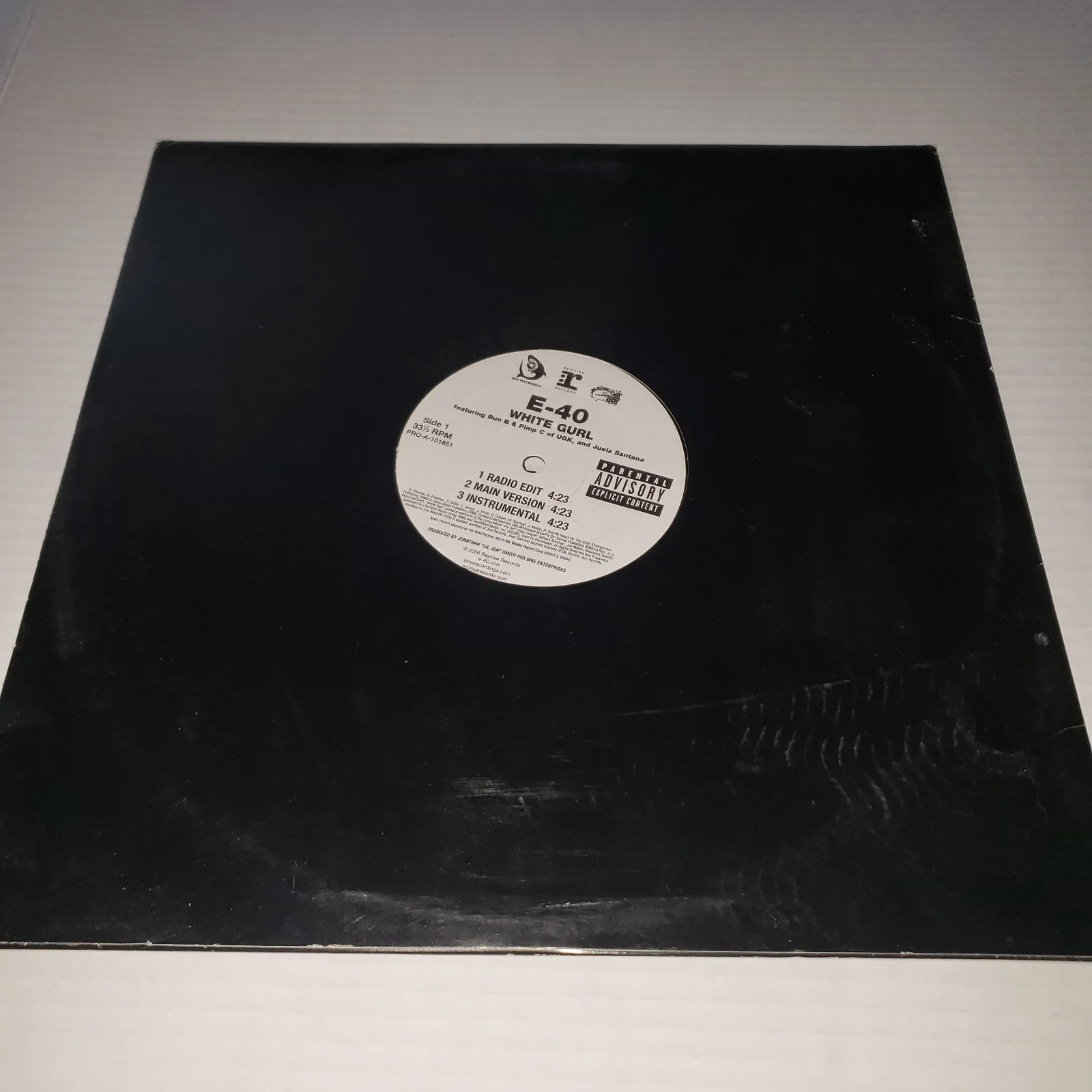 E-40 — E-40 Vinyl 12" White Gurl / Just F*in Single Rap Album Great Condition