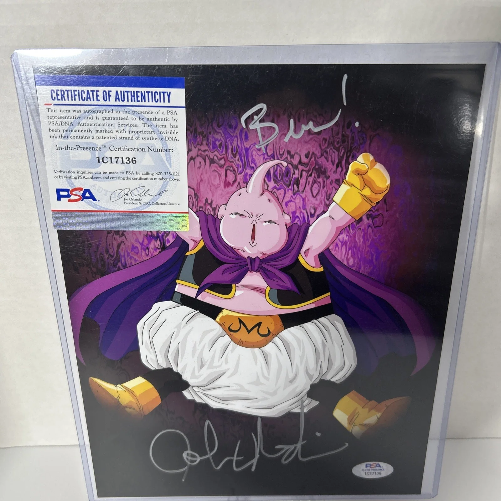 Josh Martin — Josh Martin Signed Majin Buu Signed Autographed 10x8 Photo PSA Authenticated