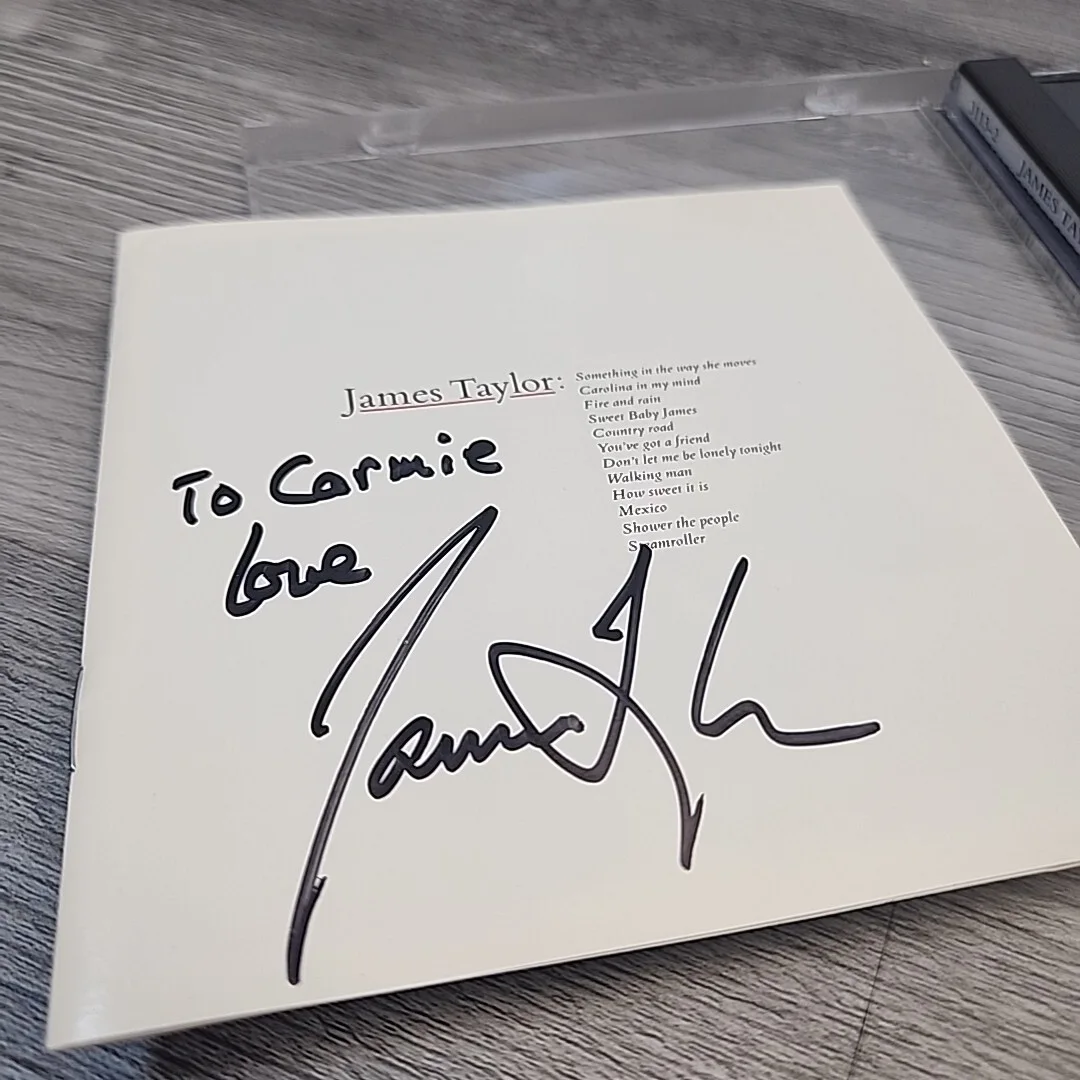 James Taylor: Greatist Hits Signed CD Cover Insert, image 5