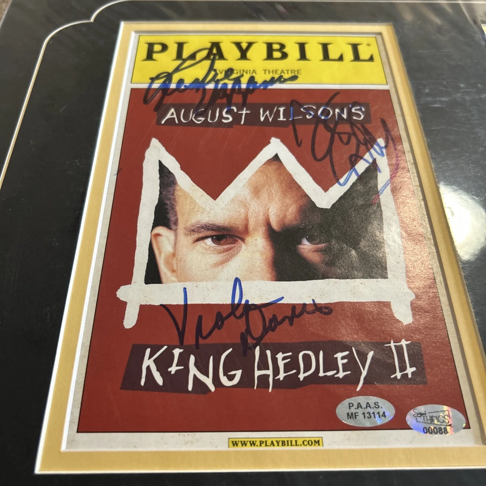 AUGUST WILSON’s AUTOGRAPHED A PLAYBILL | KING HEDLEY II, Leslie Uggams, image 2