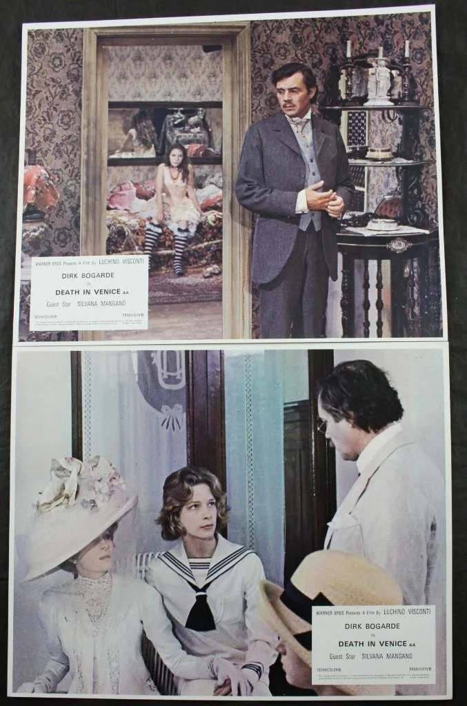 1971 DEATH IN VENICE, SET of 8 LOBBY CARDS, WARNER BROS, DIRK BOGARDE, PHOTOS, изображение 2