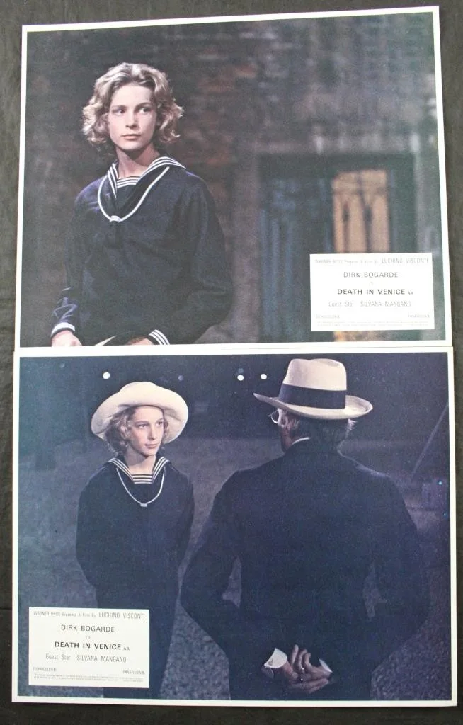 1971 DEATH IN VENICE, SET of 8 LOBBY CARDS, WARNER BROS, DIRK BOGARDE, PHOTOS, изображение 3
