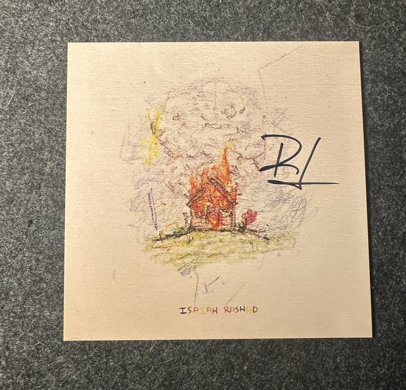 ISAIAH RASHAD AUTOGRAPHED The House Is Burning SIGNED INSERT, image 3
