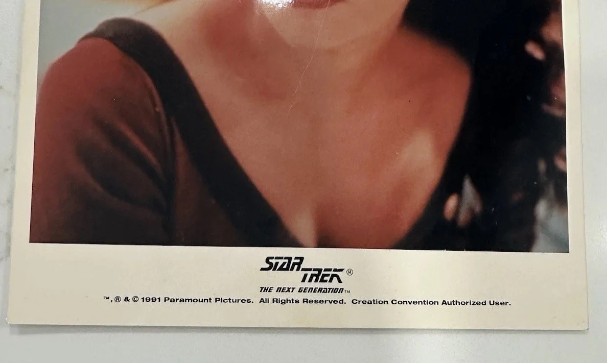 Star Trek TNG: Autographed 8x10 Print Of Deanna Troi AKA Marina Sirtis, изображение 4