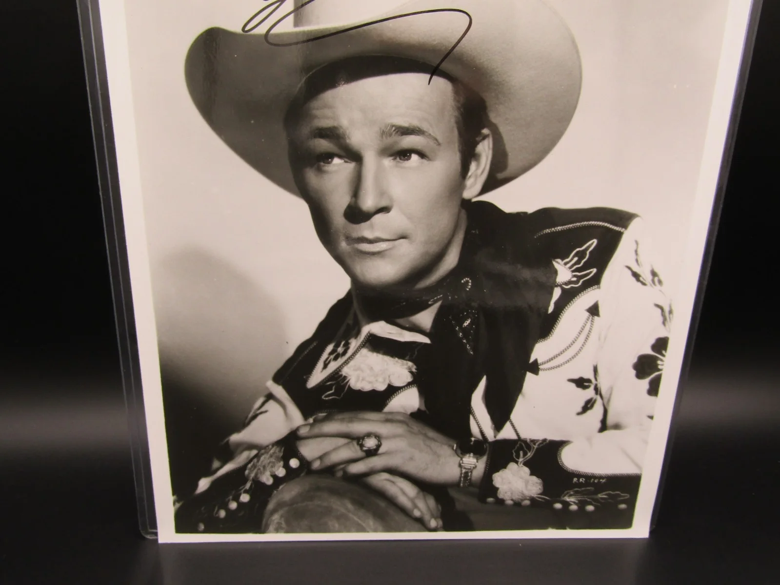 Roy Rodgers — Vintage Genuine Roy Rogers Happy Trails Autograph Cowboy Excellent Condition, image 5