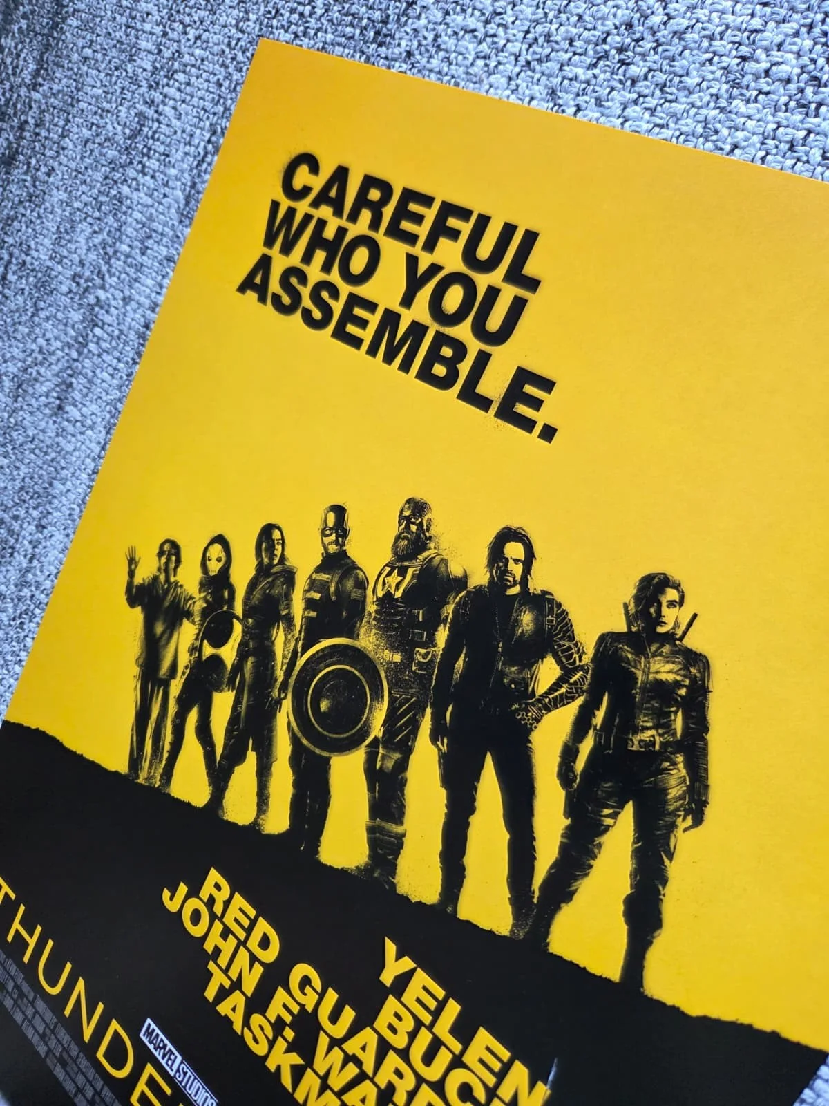 2 x THUNDERBOLTS limited edition UK movie promo posters (Marvel MCU film), изображение 2