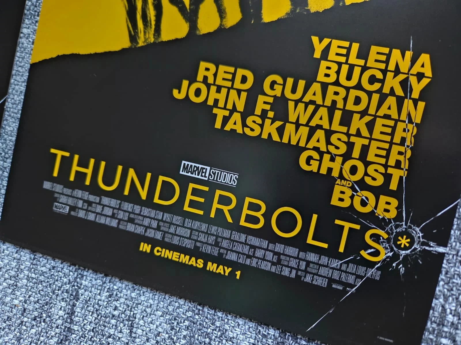 2 x THUNDERBOLTS limited edition UK movie promo posters (Marvel MCU film), изображение 3