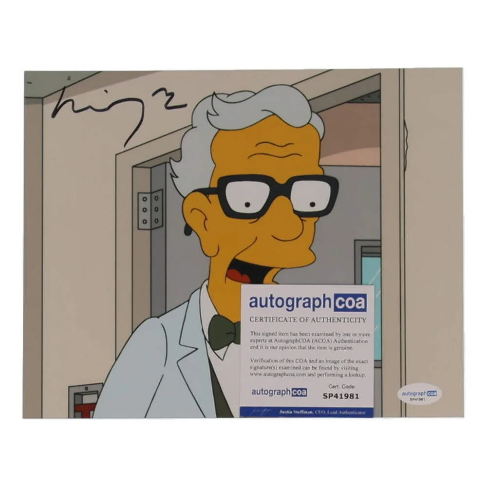 Michael York — Michael York Signed (ACOA) "The Simpsons" 8x10 Photo - Dr. Lionel Budgie, изображение 2