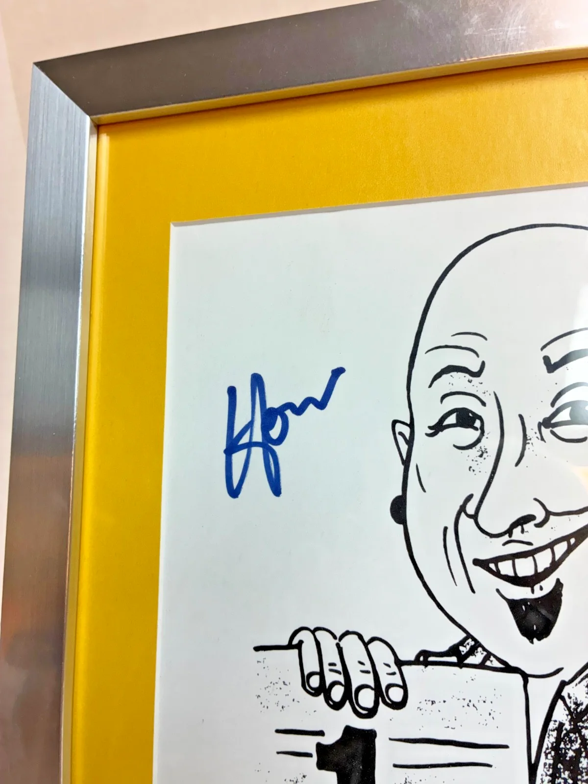 Howie Mandel — Howie Mandel Autographed Caricuture Steven Simon JSA Authenticated Framed, image 2
