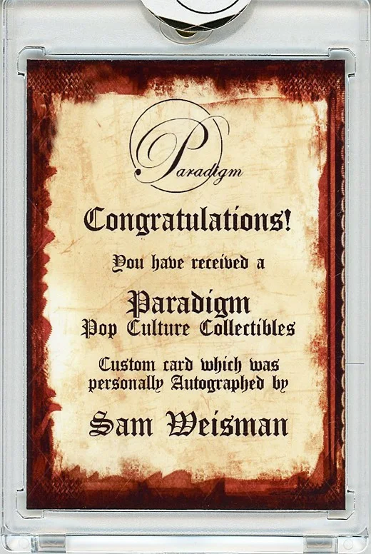 Sam Weisman — -M*A*S*H- SAM WEISMAN Signed/Autograph/Auto Certified MASH TV Trading Card, изображение 2