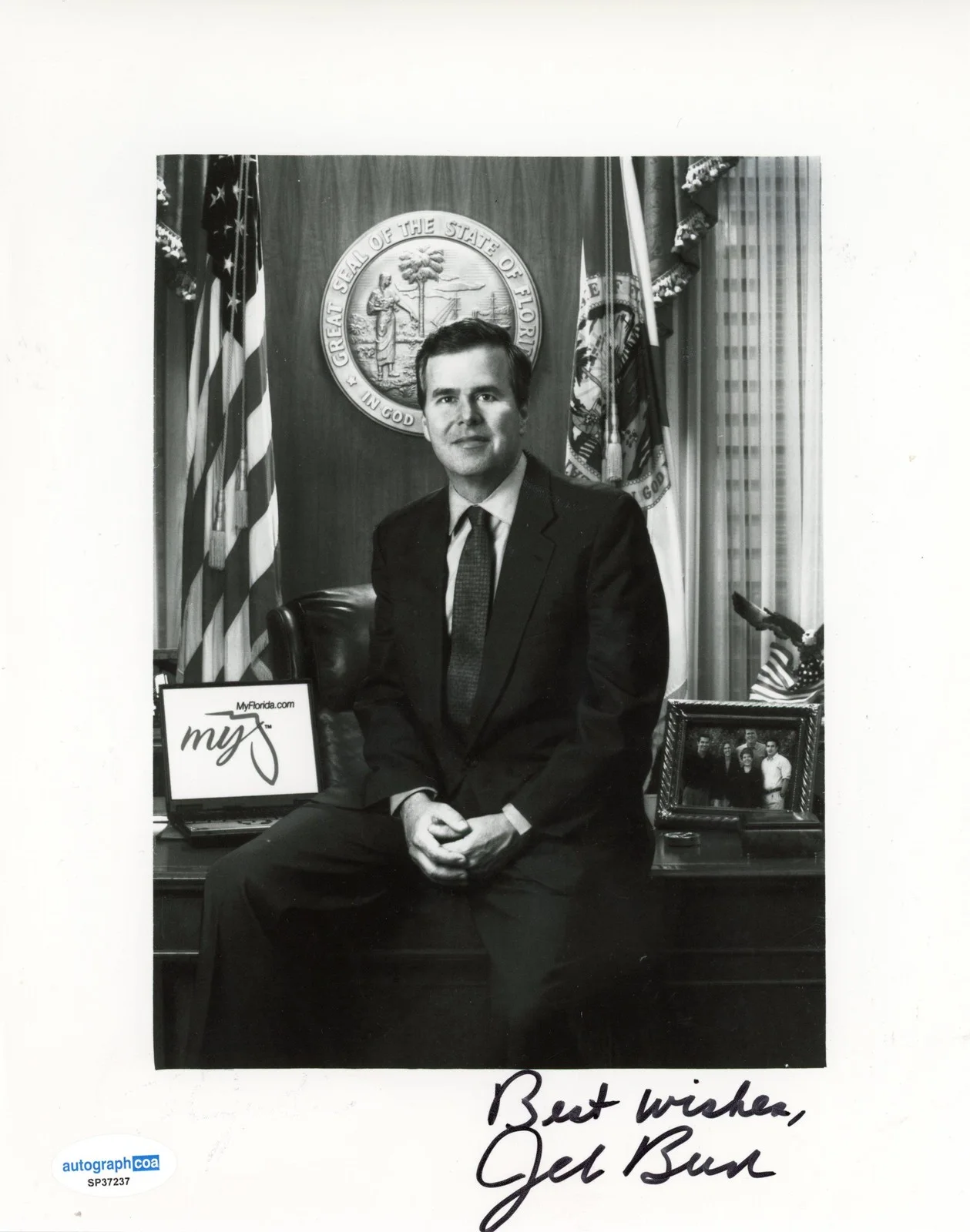 Jeb Bush — Jeb Bush AUTOGRAPH Signed Florida Governor Autographed 8x10 Photo ACOA, изображение 2
