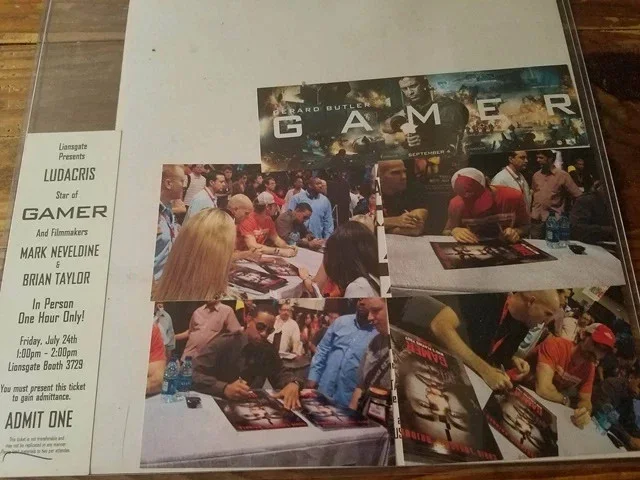 CHRIS "LUDACRIS" BRIDGES + 3 AUTHENTIC AUTOGRAPHED/SIGNED GAMER PROMO POSTER, изображение 2