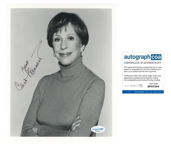 Carol Burnett — Carol Burnett "The Carol Burnett Show" AUTOGRAPH Signed 8x10 Photo ACOA