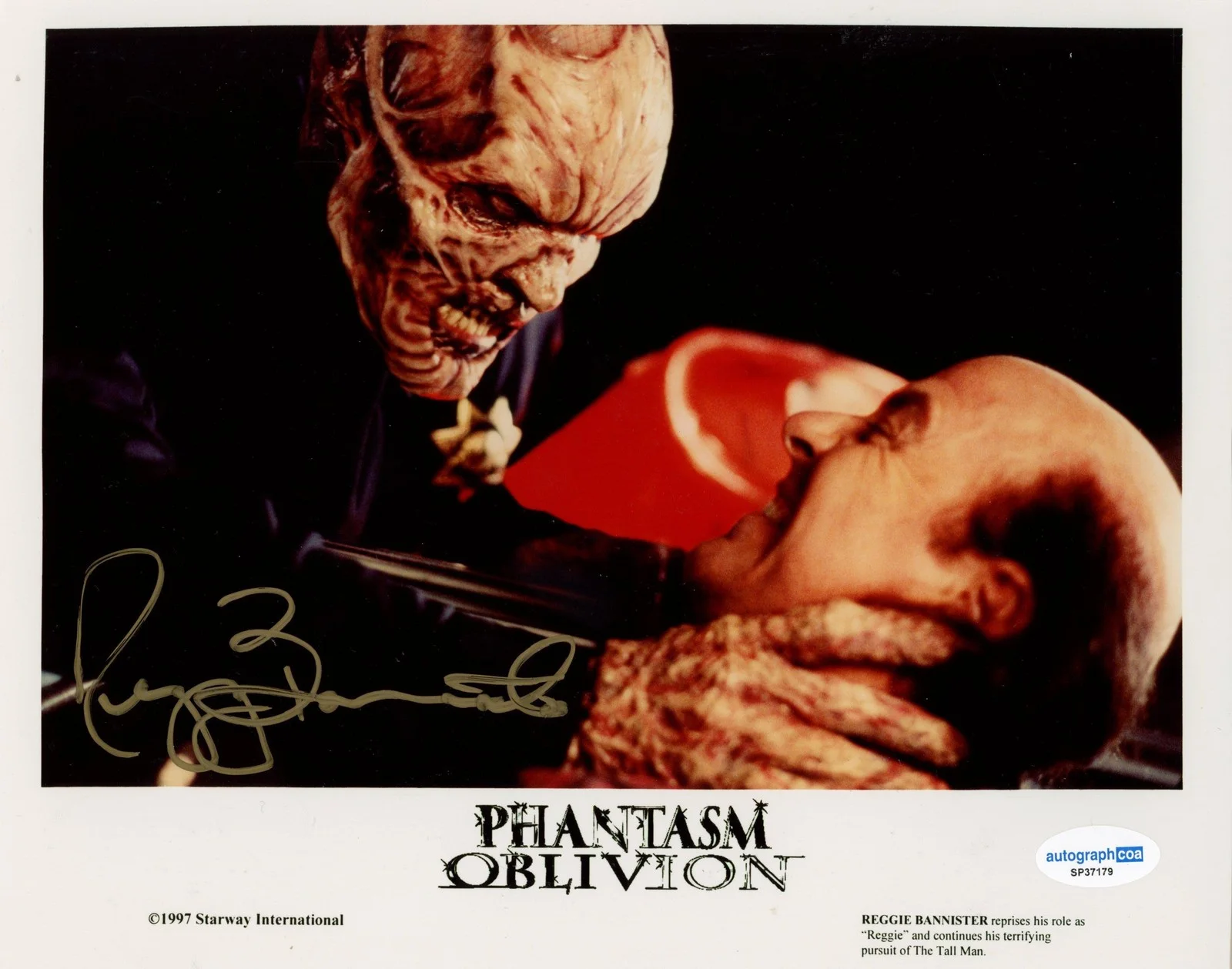 Reggie Bannister — Reggie Bannister "Phantasm IV: Oblivion" AUTOGRAPH Signed 8x10 Photo ACOA, изображение 2