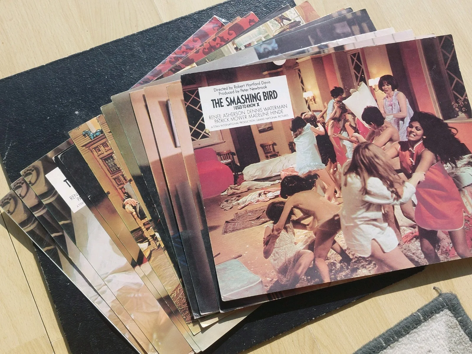 the smashing bird I used to know, 12 x rare front of house uk lobby cards 1969, изображение 2