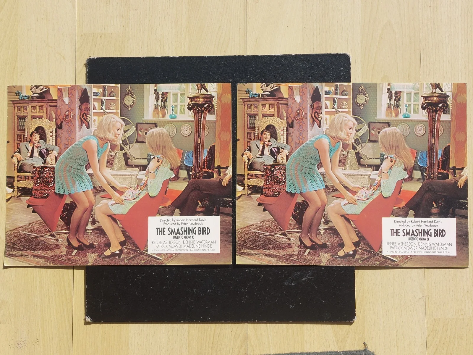 the smashing bird I used to know, 12 x rare front of house uk lobby cards 1969, изображение 5