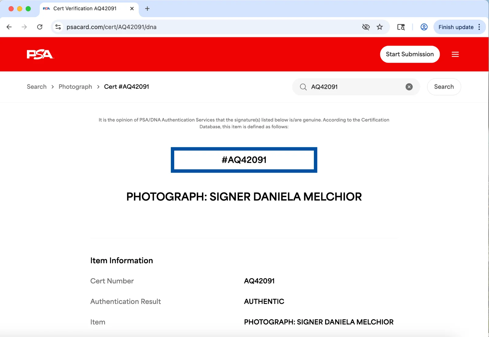 Daniela Melchior — Daniela Melchior signed 8x10 photo autograph PSA DNA Anaconda, image 3