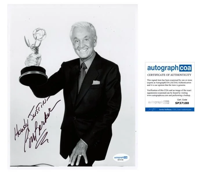 Bob Barker — Bob Barker "The Price Is Right" AUTOGRAPH Signed 8x10 Photo 'To Justin' ACOA