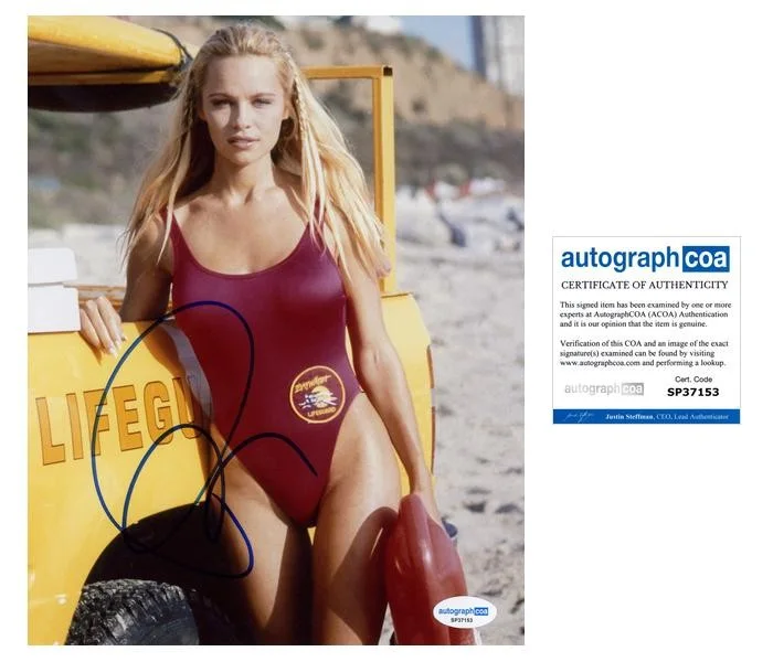 Pamela Anderson — Pamela Anderson "Baywatch" AUTOGRAPH Signed 'C.J. Parker' 8x10 Photo B ACOA