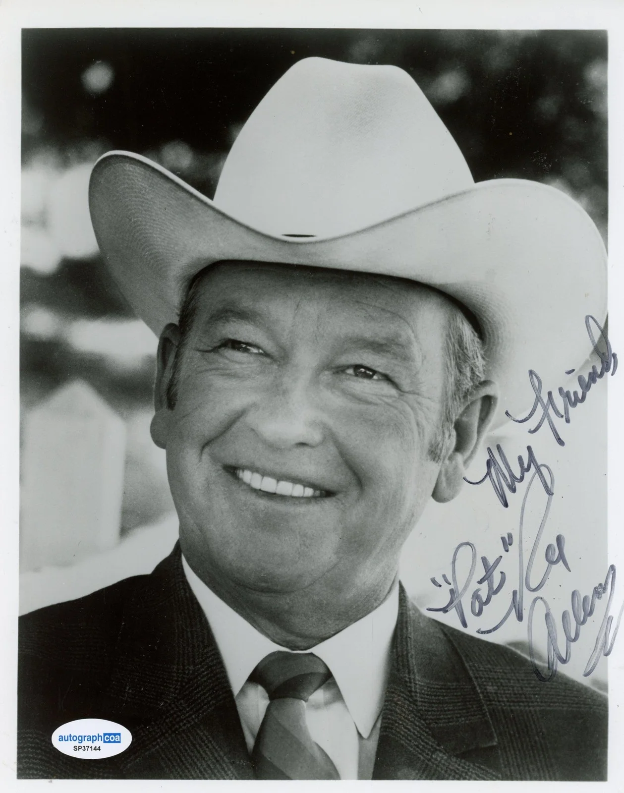 Rex Allen — Rex Allen "The Arizona Cowboy" AUTOGRAPH Signed 8x10 Photo 'To Pat' ACOA, изображение 2