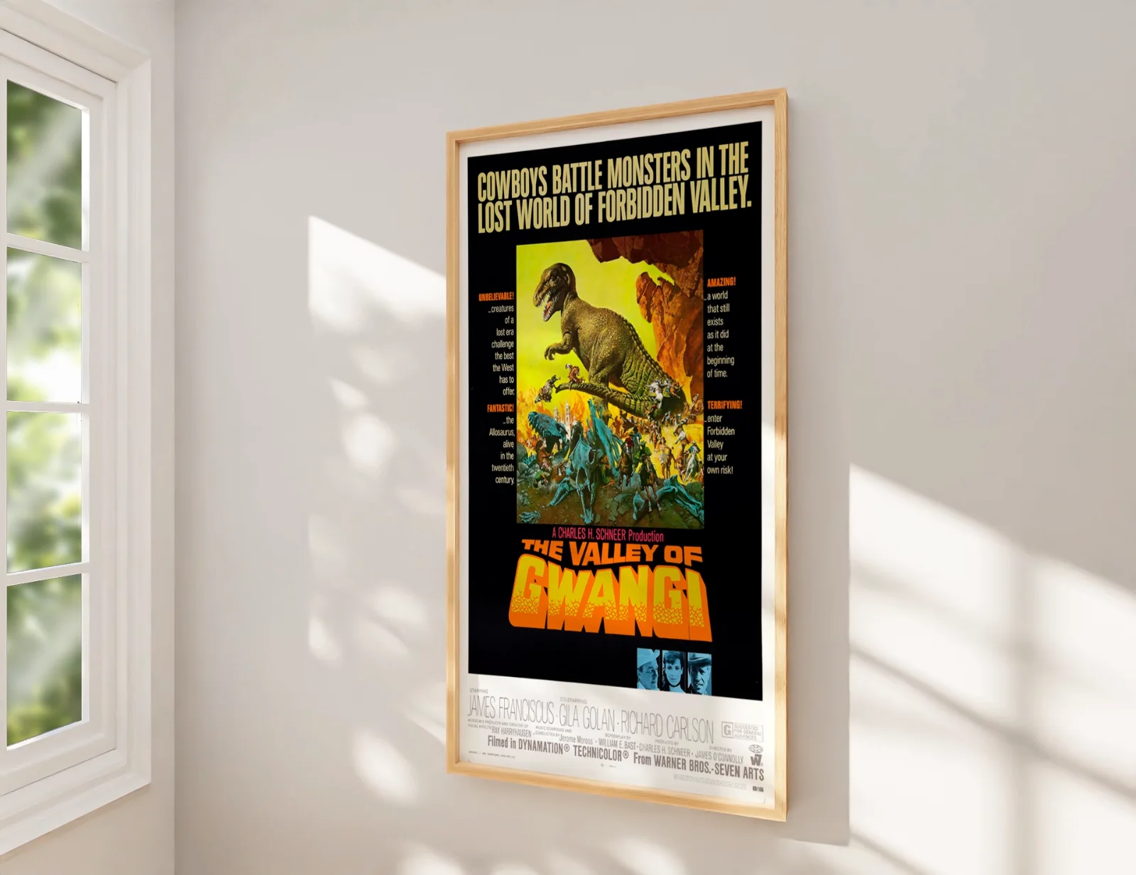 The Valley of Gwangi - 1969 Monster Restored 27.2" x 41" US One Sheet Poster, изображение 2