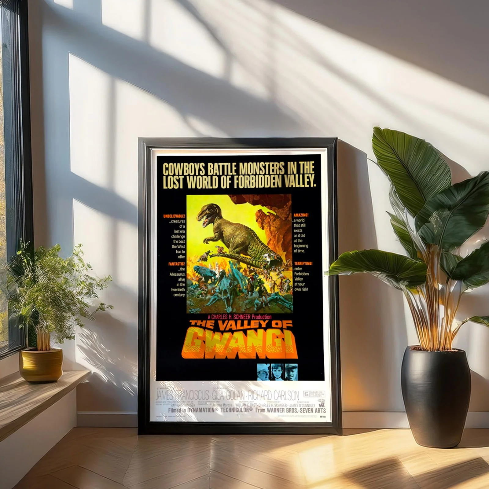 The Valley of Gwangi - 1969 Monster Restored 27.2" x 41" US One Sheet Poster, изображение 3