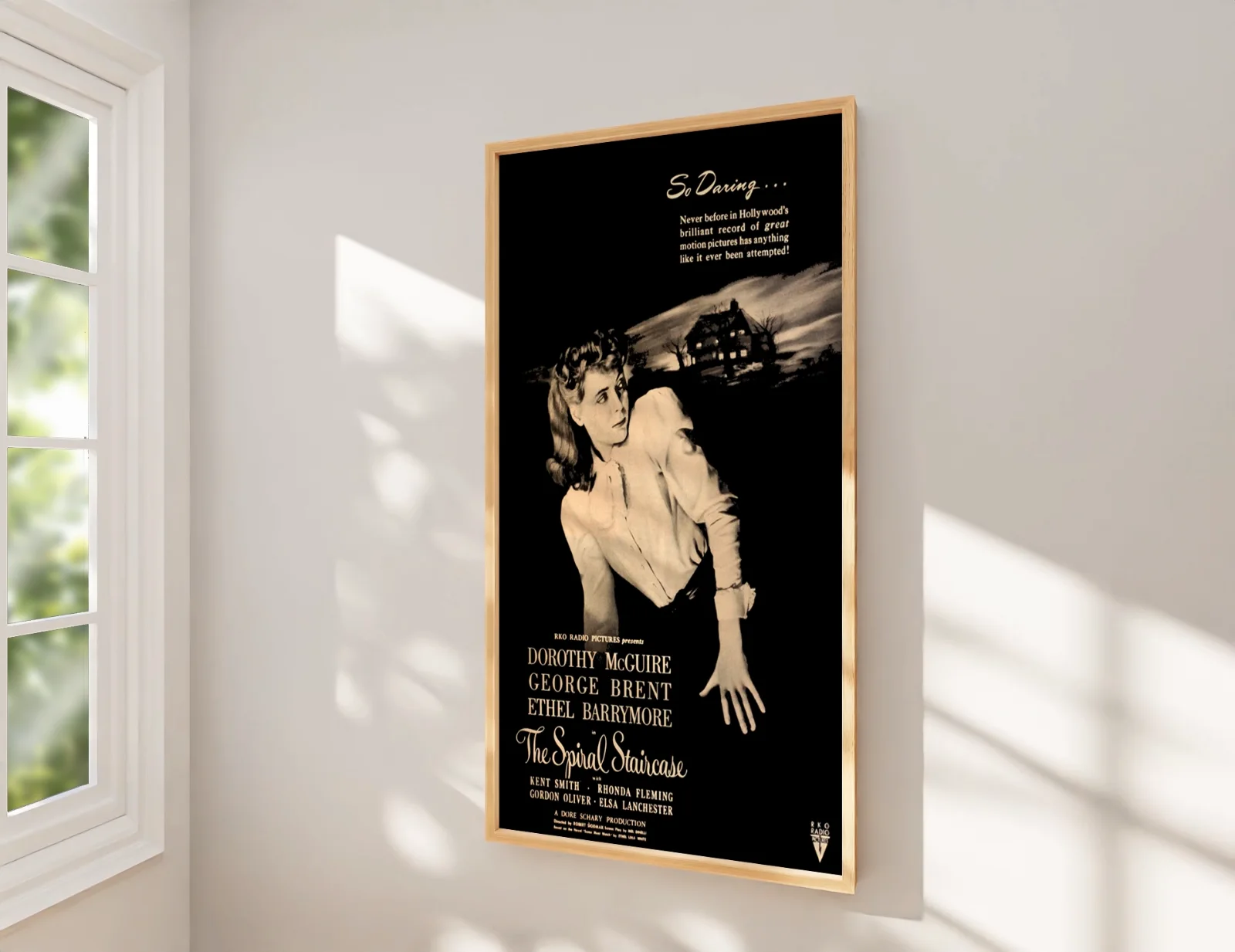 The Spiral Staircase - 1946 Thriller Restored 27.2" x 41" US One Sheet Poster, image 2
