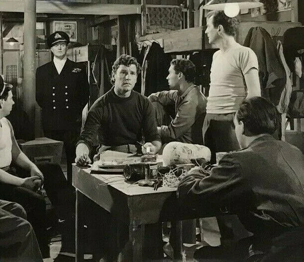 Vintage Movie Film Photo Jack Warner Albert RN Anthony Steel Dummy Scene 1953, изображение 3