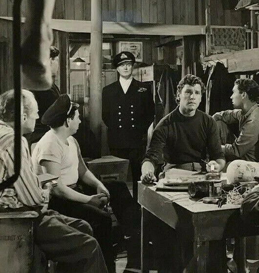 Vintage Movie Film Photo Jack Warner Albert RN Anthony Steel Dummy Scene 1953, изображение 4