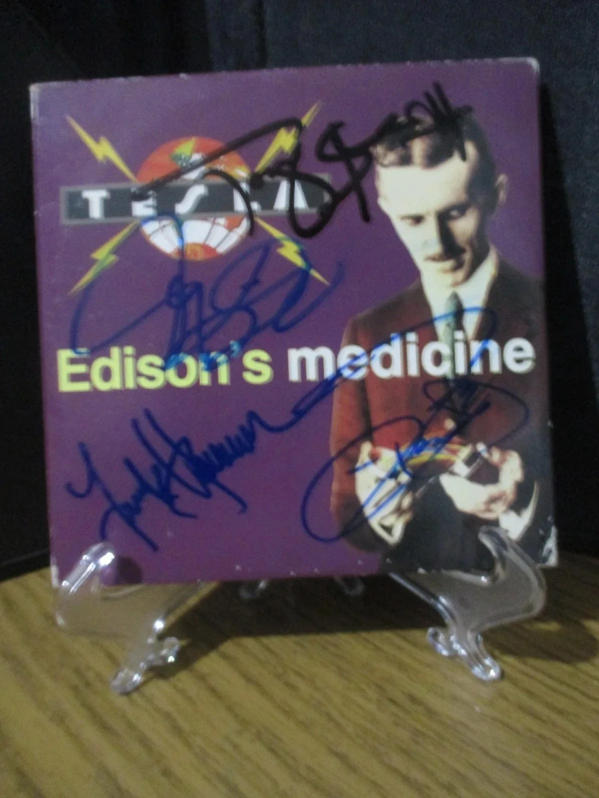 TESLA AUTHENTIC SIGNED/AUTOGRAPHED CD SINGLE BY JEFF KEITH + 3, изображение 2