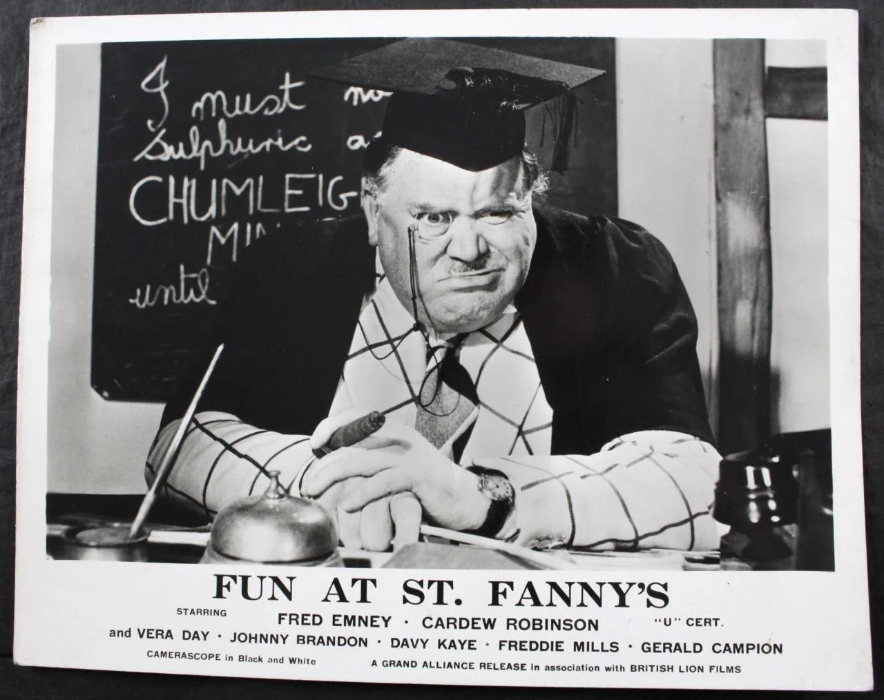 1955 FUN AT ST FANNY'S, SET of 8 LOBBY CARDS, FRED EMNEY, CARDEW ROBINSON, DAY, изображение 2