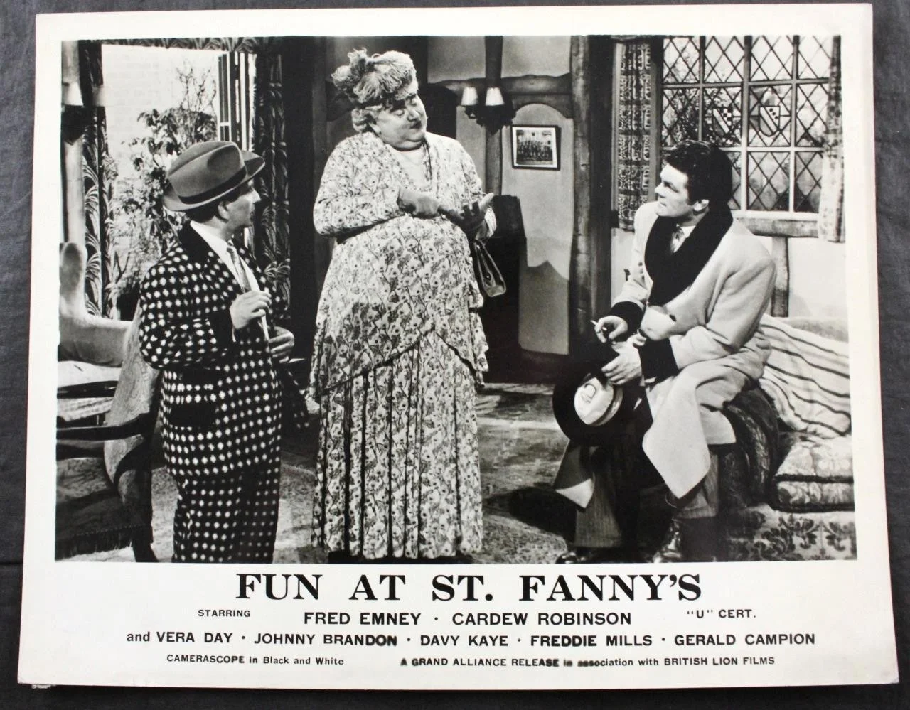 1955 FUN AT ST FANNY'S, SET of 8 LOBBY CARDS, FRED EMNEY, CARDEW ROBINSON, DAY, изображение 5