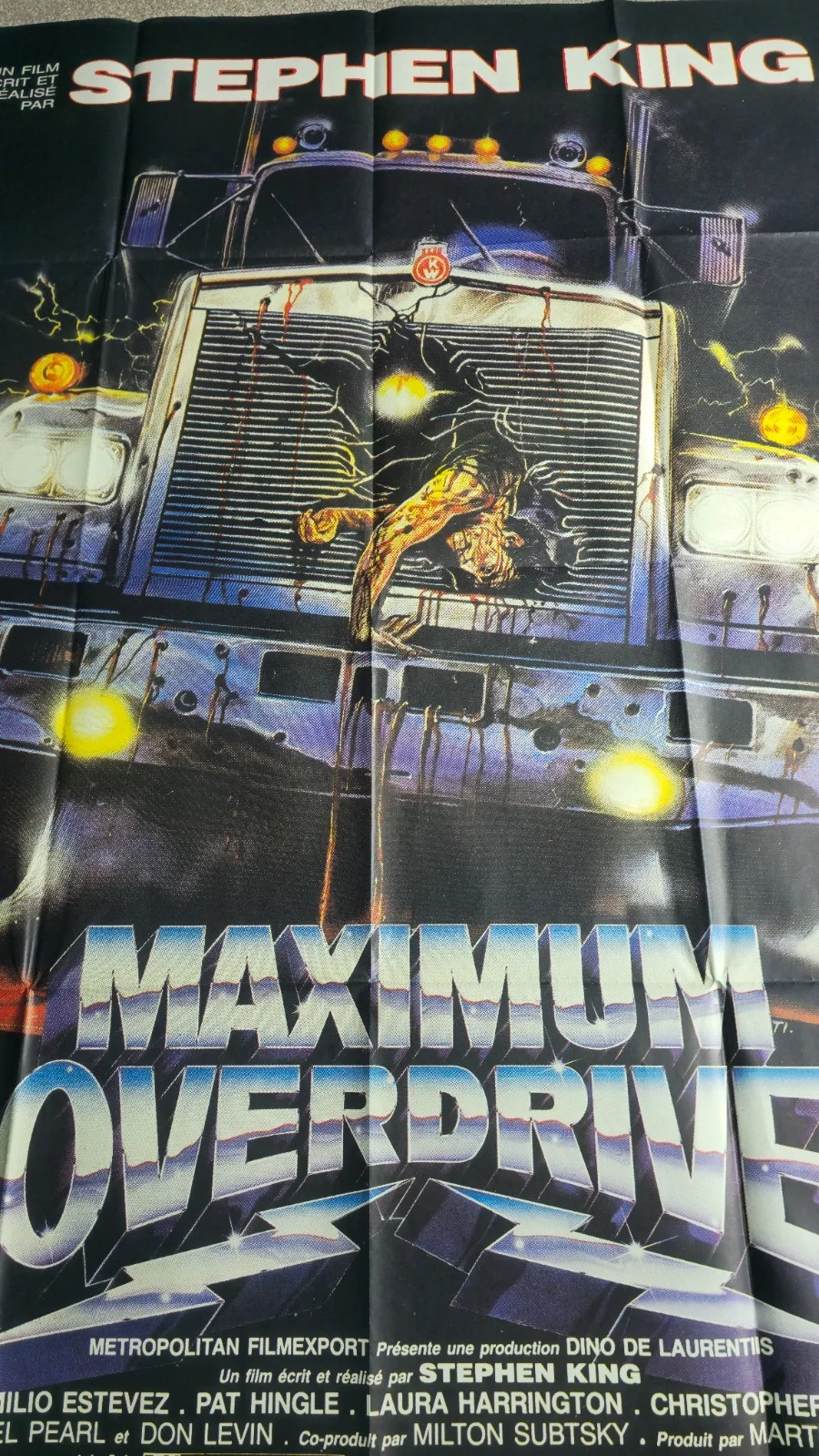 MAXIMUM OVERDRIVE (1986) Original Vintage One-Sheet Poster 46 x 63" Grande, изображение 2