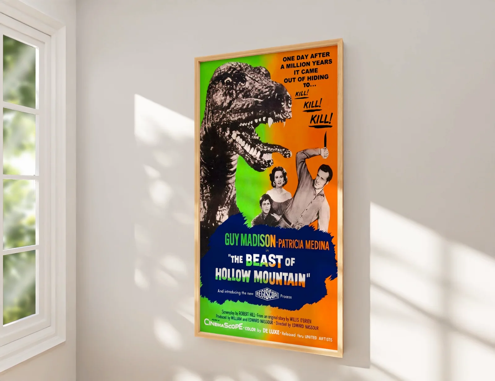 The Beast of Hollow Mountain - 1956 Restored 27.2" x 41" US One Sheet Poster, изображение 2