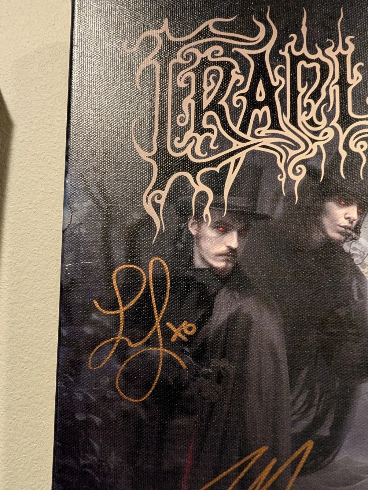 CRADLE OF FILTH CRYPTORIANA THE SEDUCTIVENESS OF DECAY AUTOGRAPHED CANVAS, изображение 4