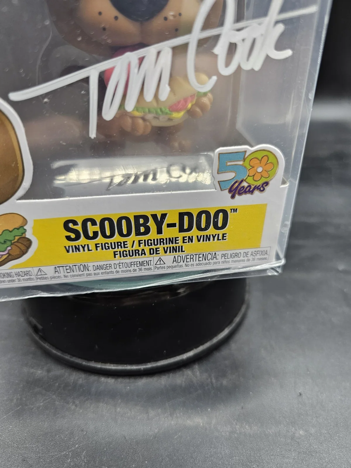 Tom Cook Signed Scooby Doo #625 Funko Pop! Inscribed "Ruh Roh!", изображение 3